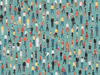 Diverse crowd